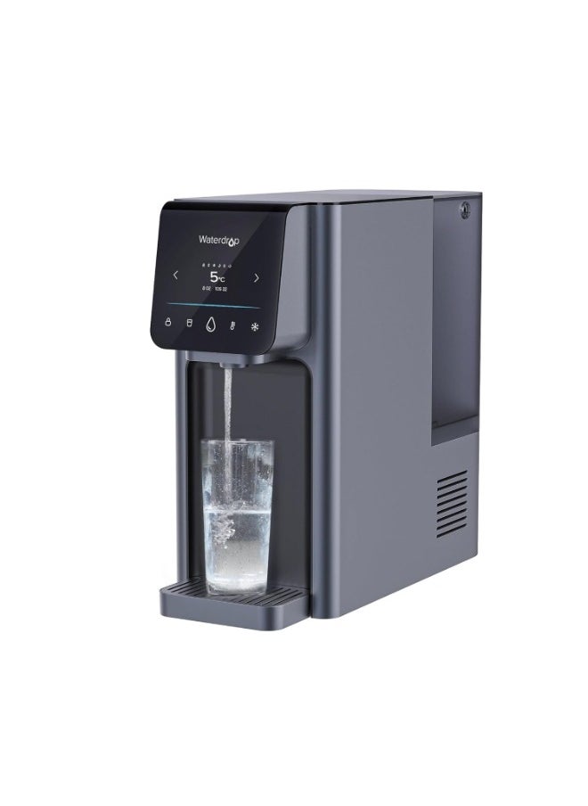Waterdrop WD-A1 Countertop Reverse Osmosis System, Hot and Cold Water Dispenser, NSF/ANSI 58 Standard, Bottle-Free Water Cooler, 6 Temperature Settings