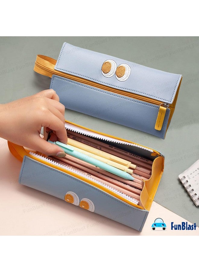 FunBlast Pencil Pouch for Girls - Cute Pouch for Girls, Multipurpose Zipper Pouch, Kawaii Pencil Case, Cute Pouches for Girls, Aesthetic Pouch for Girls, Return Gift for Kids (Blue) - Image 5