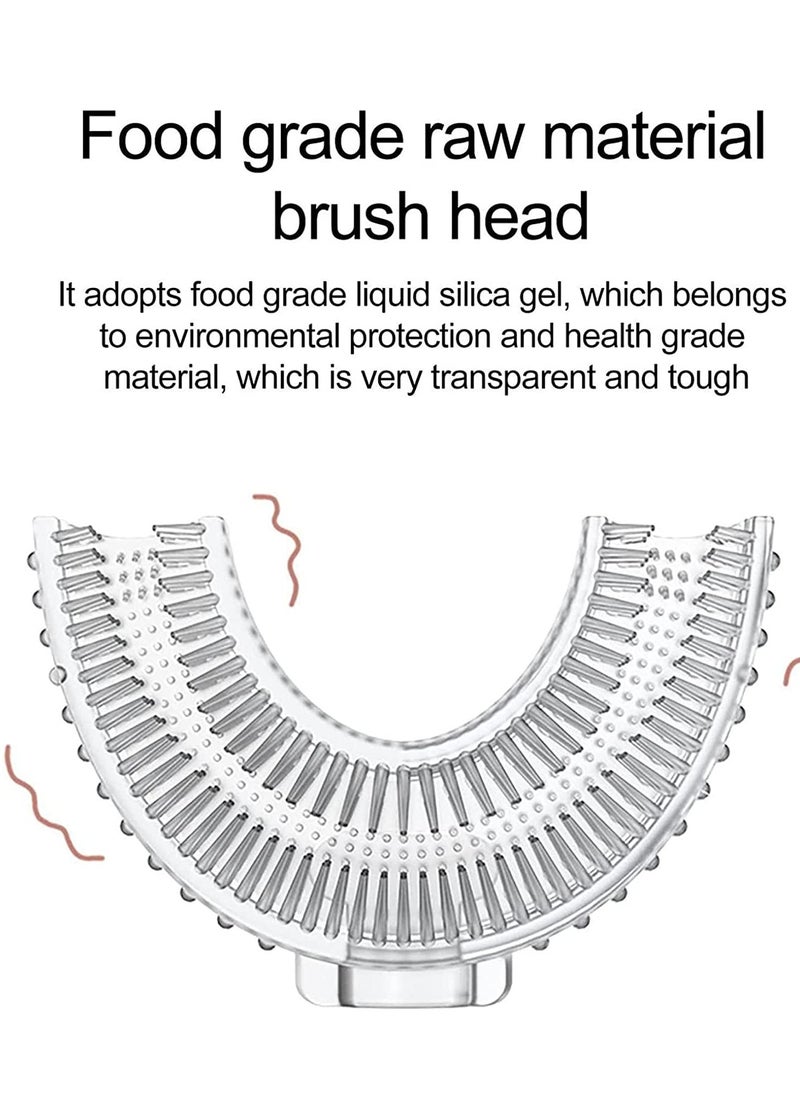 KASTWAVE - Kids Toothbrush U Shaped Soft Brush Head Design Toothbrushes Toddler U Shaped Toothbrush 360 Kids U-Shaped Toothbrush Full Mouth Toothbrush Large Head Toothbrush Pp Material 4Pcs - Image 1