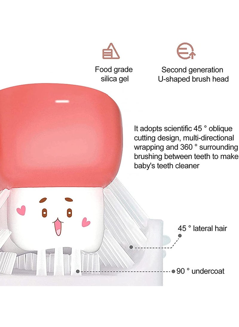 KASTWAVE - Kids Toothbrush U Shaped Soft Brush Head Design Toothbrushes Toddler U Shaped Toothbrush 360 Kids U-Shaped Toothbrush Full Mouth Toothbrush Large Head Toothbrush Pp Material 4Pcs - Image 1