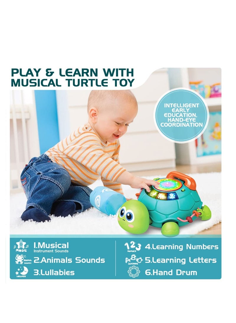 SYOSI Baby Toys 6 to 12 Months, Musical Turtle Crawling Baby Toys for 12-18 Months, Early Learning Educational Toy with Light & Sound, Birthday Toy for Infant Toddler Boy Girl 7 8 9 10 11 month 1-2 Year Old  - Image 4