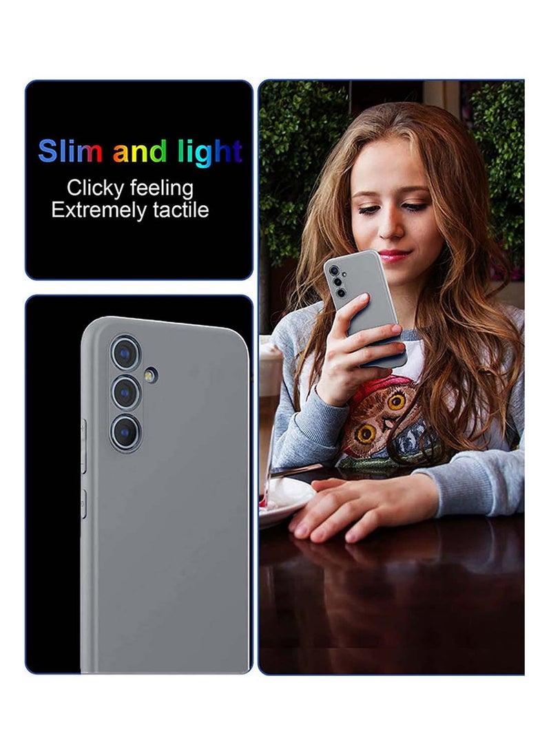 Wtech Samsung Galaxy A57 5G 2025 Soft Liquid Silicone Case Cover (MCRPSN) - Grey - Image 4