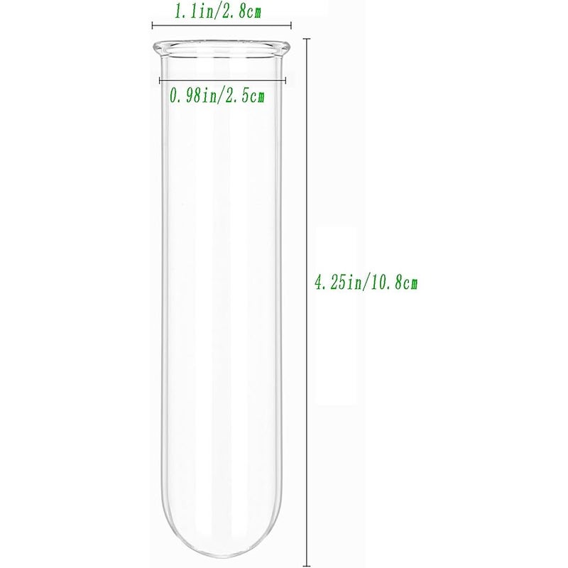 YIBOT 5-Pack Plant Propagation Tubes Compatible with 3-Tier Wall Mounted Plant Glass Containers, Mini Test Tubes for Hydroponic Plants Cutting Home Garden Office Decorative Plants. - Image 2
