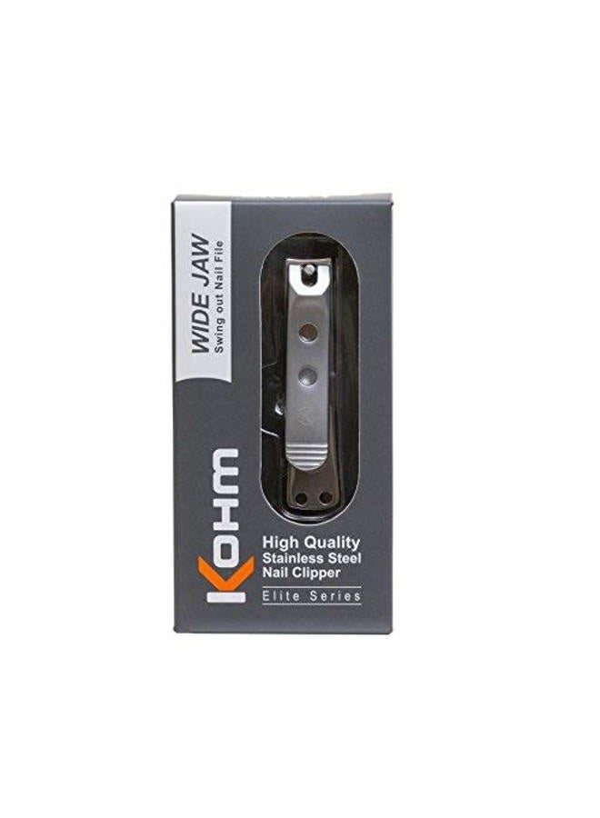 Kohm Toenail Clipper for Thick Nails 4mm Wide Jaw, Curved Blades, Swing Out Nail File, Heavy-Duty, Premium Quality. - Image 4