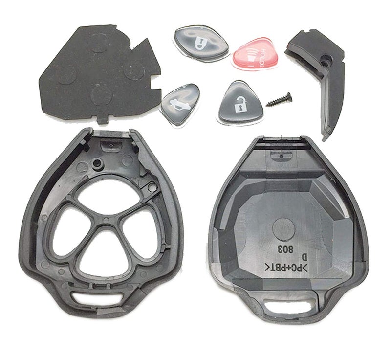 Arruweer Upgraded Replacement Key Fob Cover Shell Fit for Toyota 2008-2013 Avalon / 2007-2011 Camry / 2008-2012 Corolla / 2009-2014 Venza Keyless Entry Remote Car Key Case with Screwdriver (1) - Image 3