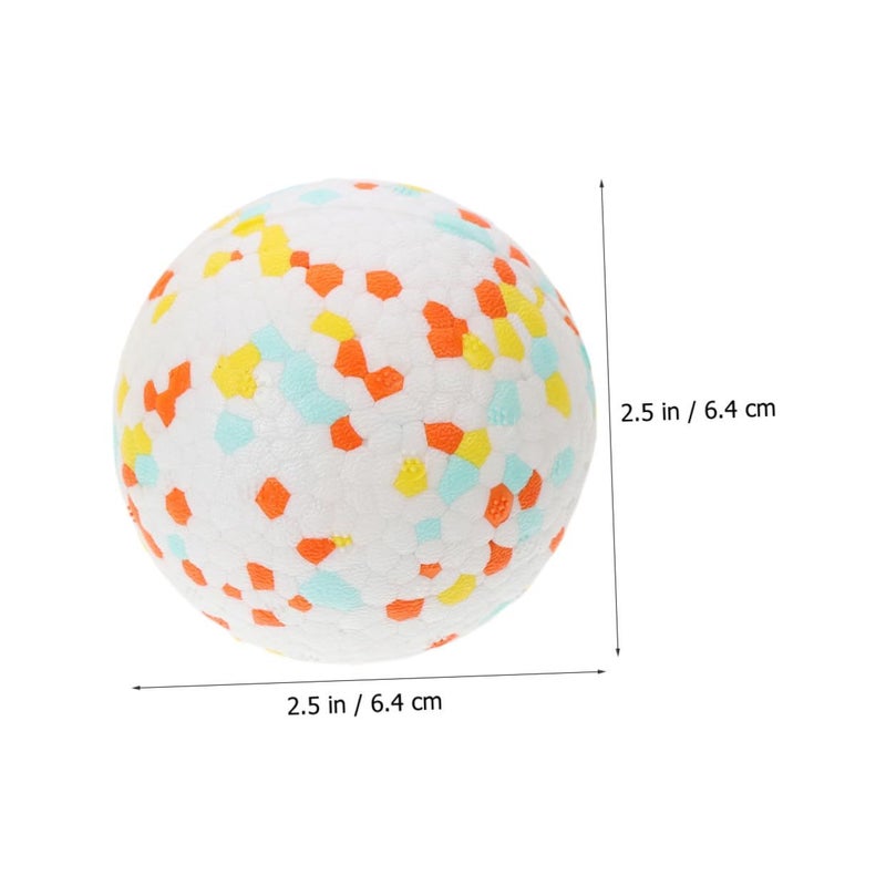2 Pcs Interactive Dog Balls High Bounce Chew Toys for Puppies Orange Blue - Image 3