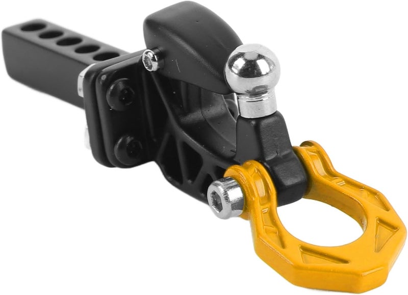 SUNGOOYUE RC Trailer Hitch Tow Hook, Aluminum Metal Hitch for SCX10 RC Crawler Accessories, with High Strength for Trailer Attachments (Yellow) - Image 5