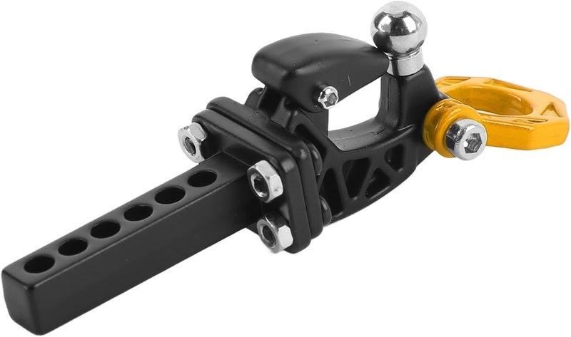 SUNGOOYUE RC Trailer Hitch Tow Hook, Aluminum Metal Hitch for SCX10 RC Crawler Accessories, with High Strength for Trailer Attachments (Yellow) - Image 3
