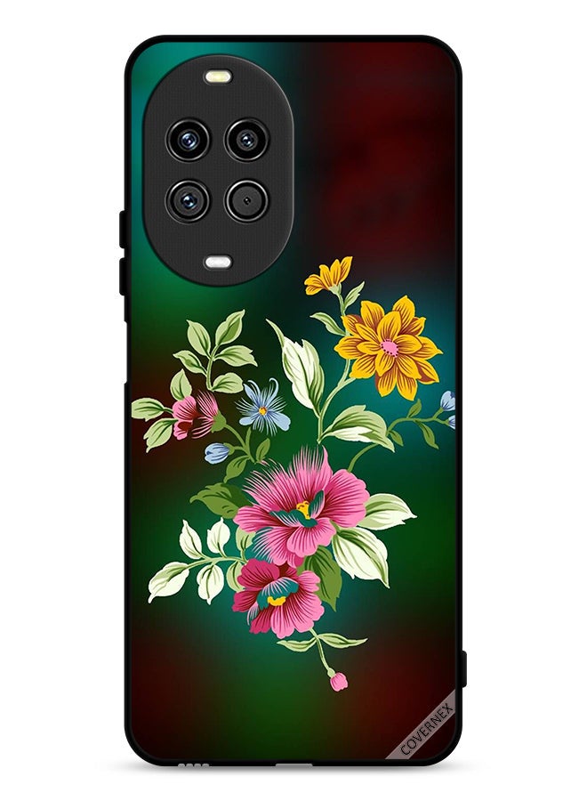 Covernex غطاء حماية لهاتف هواوي نوفا 14 ألترا 5G مزخرف بالزهور HD