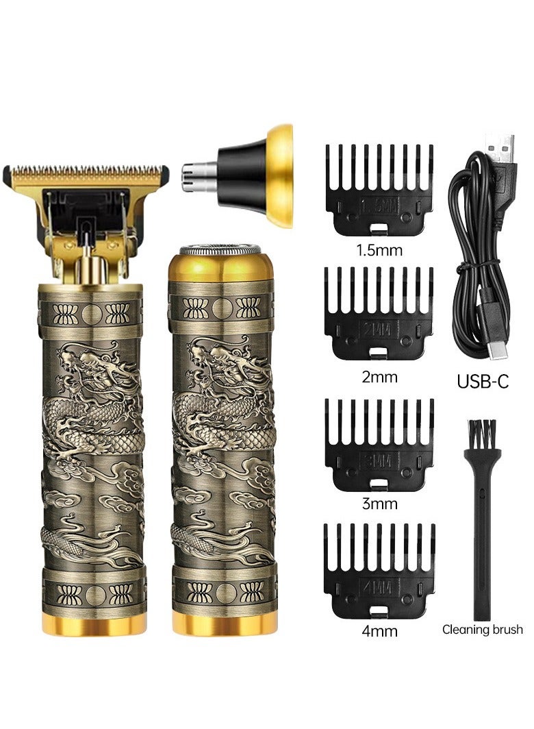 ماكينة حلاقة للرجال، ماكينة قص شعر للرجال، ماكينة حلاقة كهربائية للشعر، مجموعة أدوات العناية باللحية، ماكينة حلاقة للرجال للشعر واللحية والأذنين والوجه وشعر الأنف وشعر الإبط وما إلى ذلك. - Image 1