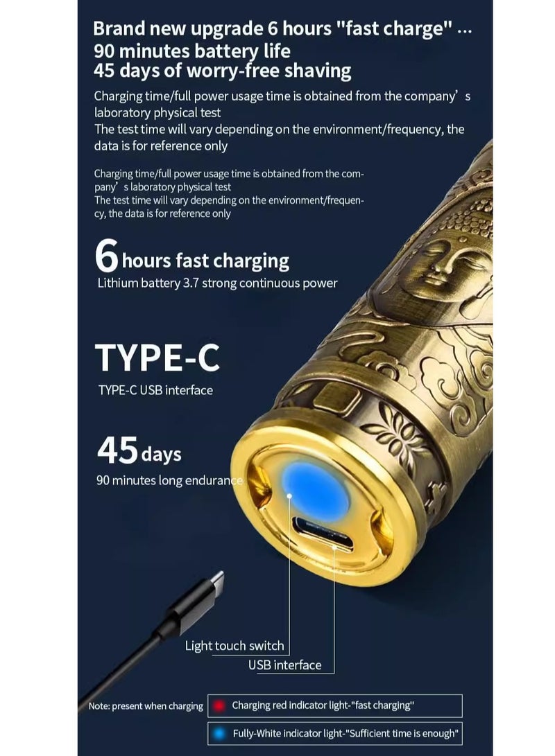 ماكينة حلاقة للرجال، ماكينة قص شعر للرجال، ماكينة حلاقة كهربائية للشعر، مجموعة أدوات العناية باللحية، ماكينة حلاقة للرجال للشعر واللحية والأذنين والوجه وشعر الأنف وشعر الإبط وما إلى ذلك. - Image 3