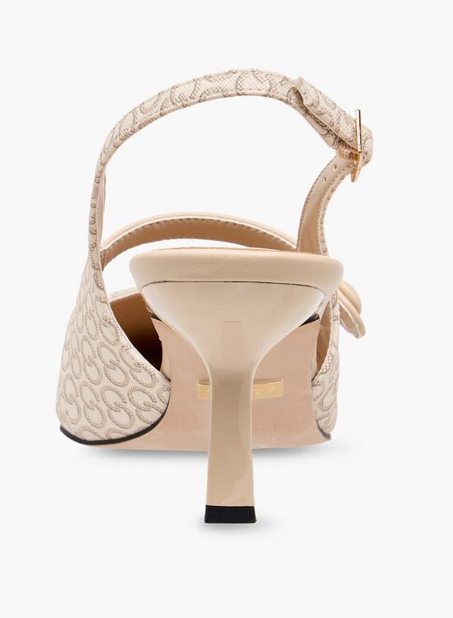 سيليست أحذية نسائية بنقشة شعار وحزام بإبزيم - Image 5