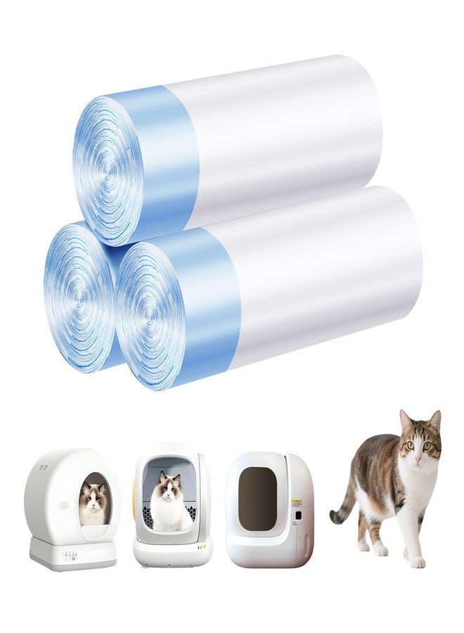 LoopTime Cat Litter Bags 120 Count, 21.65"X11.8",Self-Cleaning Cat Litter Box Liners Bags Waste Bags for Pet Poop,Thick Heavy Duty Drawstring Replacement Cat Litter Liners,Tear-Resistant - Image 1