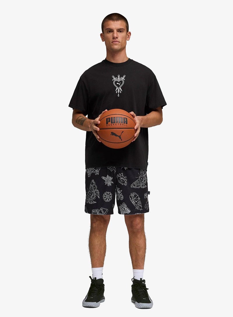 PUMA 7" Swish N' Ink Reversible Shorts - Image 4