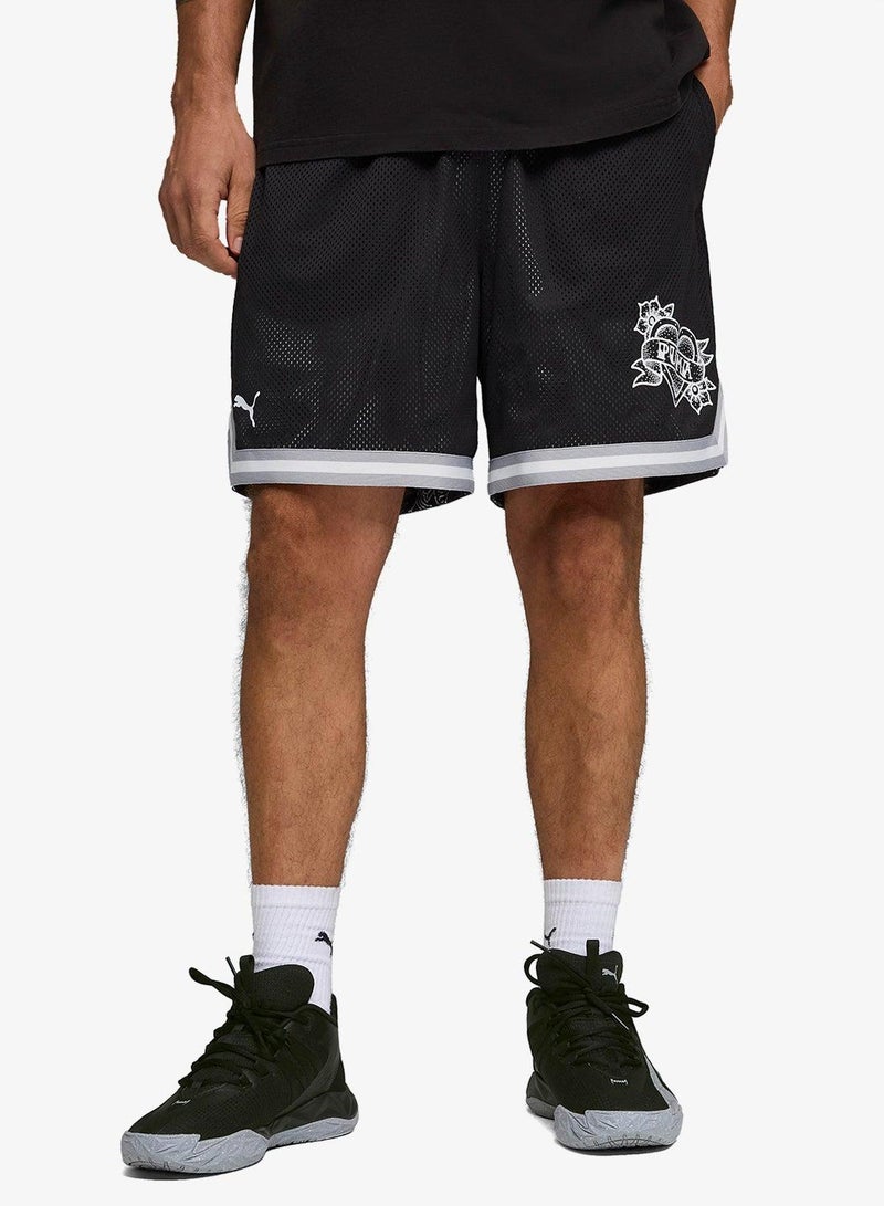PUMA 7" Swish N' Ink Reversible Shorts - Image 1