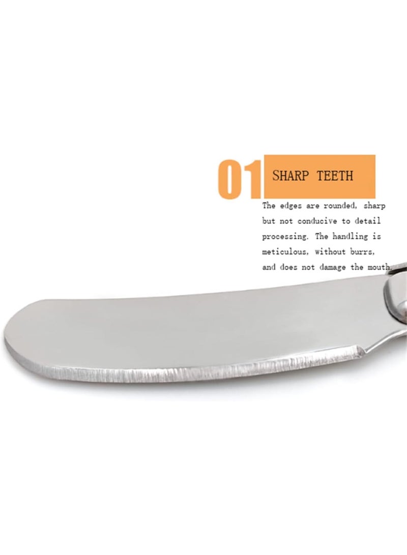 Excefore Cream Spatula Stainless Steel Cheese Spreader Multipurpose Condiment Spreader with Wood Handle for Cheese, Cold  er, Jam, Pastry - Image 2