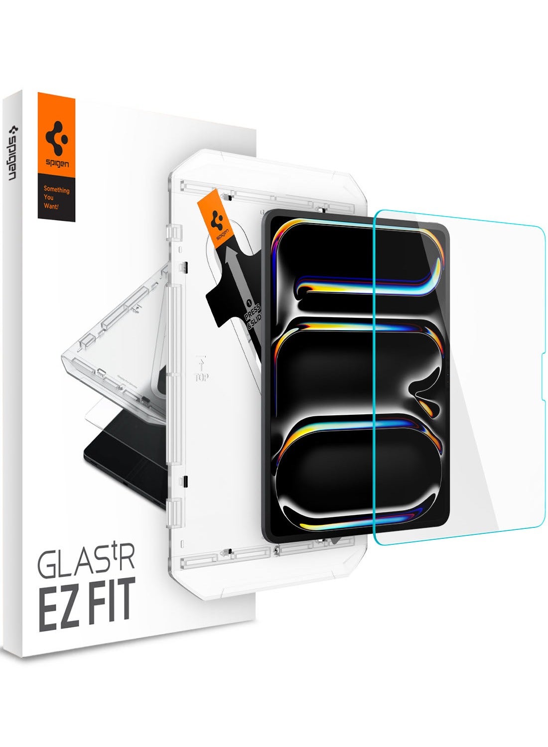 Spigen GLASTR EZ Fit for iPad PRO 13 inch M5/M4 (2025-2024) Screen Protector Premium Tempered Glass with Auto Align Technology - Case Friendly