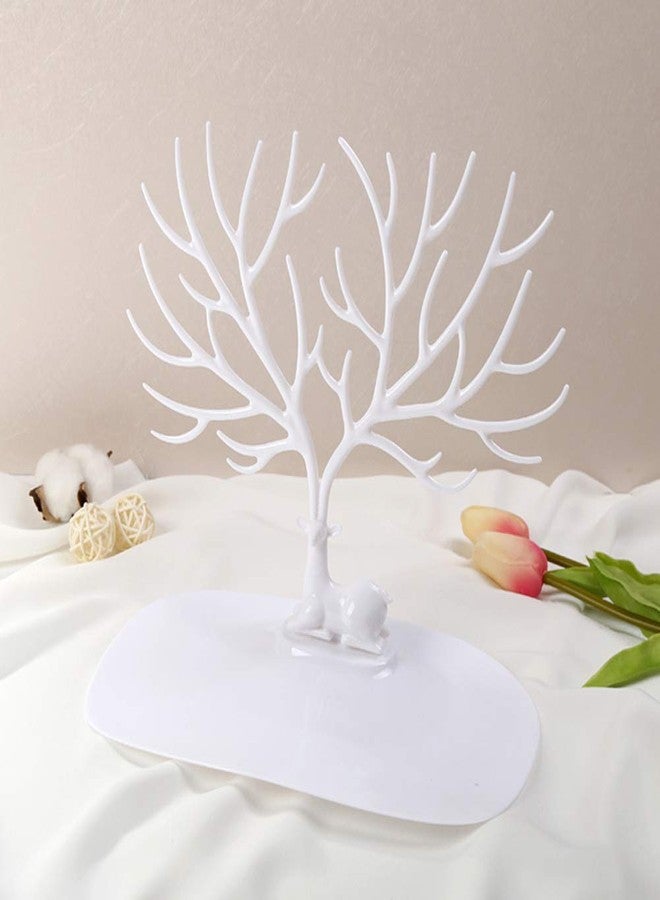 Cospex Elevate Your Vanity Decorative Deer Tree Shaped Jewelry Organizer Stand A Stylish and Functional Jewellery Display Holder for Earrings and Neckls, Perfect for Dressing Table Jewelry Storage. - Image 2
