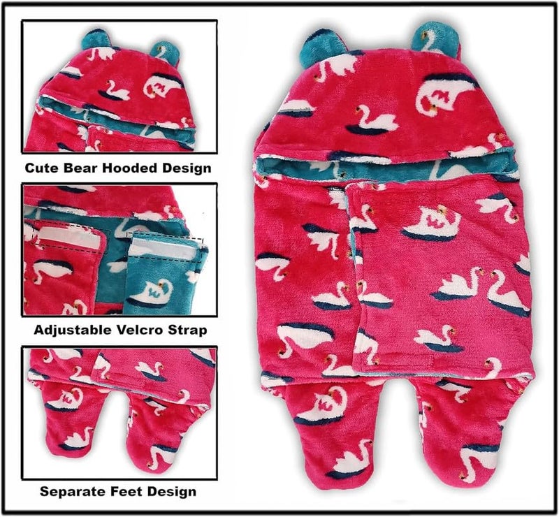 DAGDIYA 3-in-1 Baby Blanket & Sleeping Bag for Newborns | Super Soft Baby Wrapper for Boys & Girls | Cozy, Breathable, All-Season Baby Sleep Sack | Perfect for Infants & Toddlers - Image 4