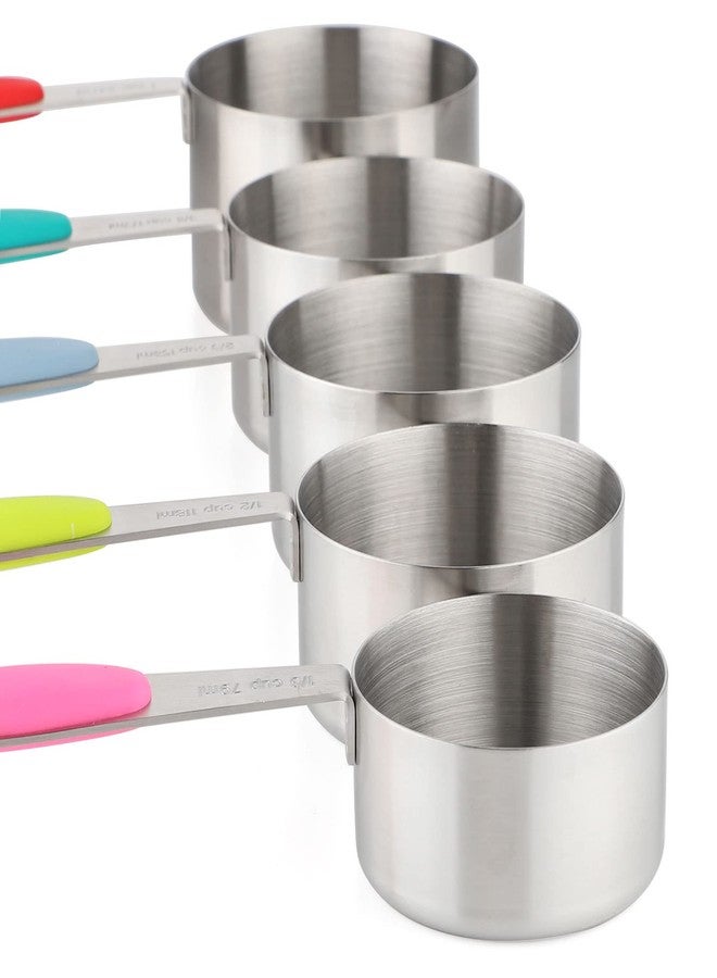 Turewin Measuring Cups and Spoons Set Stainless Steel Includes 5 Measuring Cups 8 Measuring Spoons for Dry or Liquid Ingredients (5+8) - Image 3