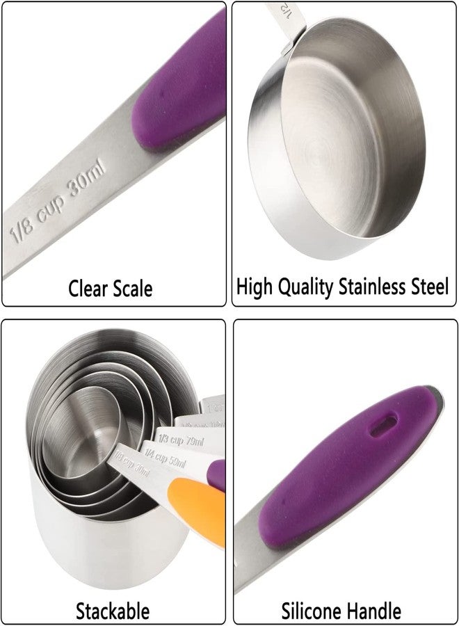 Turewin Measuring Cups and Spoons Set Stainless Steel Includes 5 Measuring Cups 8 Measuring Spoons for Dry or Liquid Ingredients (5+8) - Image 5
