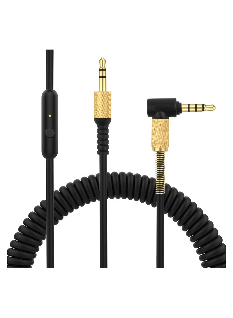 Major 3 Cable with Microphone Replacement for Marshall Major 2 Major 3 Major 4 Monitor II Mid A.N.C Headphones (3.5mm Plug, 4Ft Extended to 8.2Ft) - Image 1