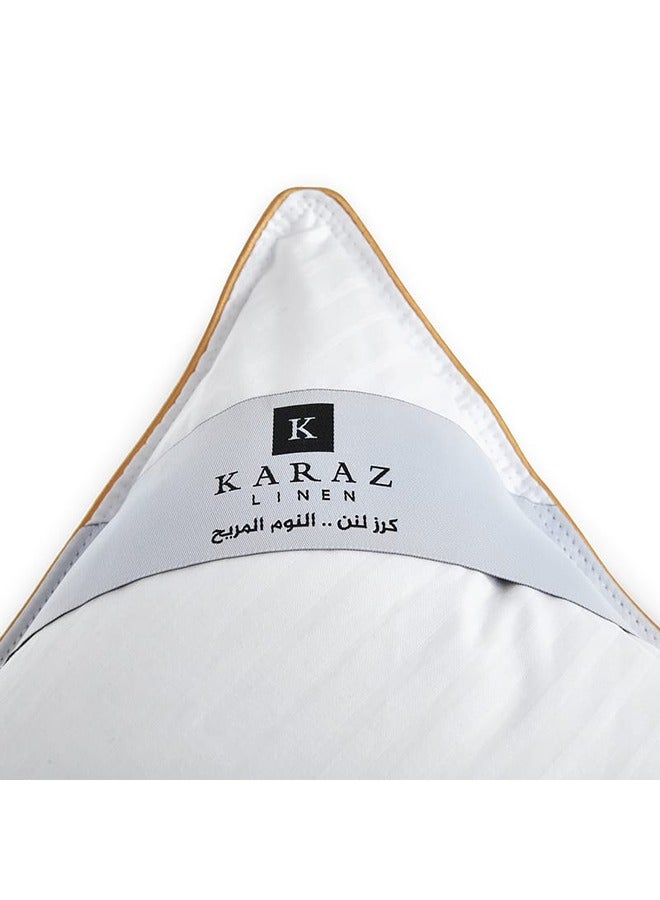 كرز لنن وسادة الريش الطبيعي | الفئة الماسية - Image 4