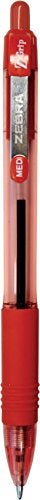 Zebra Pen Z-Grip Retractable Ballpoint Pen, Medium Point, 1.0mm, Red Ink (Pack of 6, 72 Count Total) - Image 2