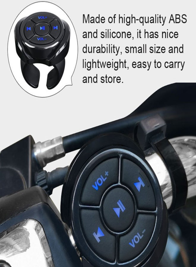 Wireless Media Button BT5.0 Mini Remote Control Car Steering Wheel Remote Controller for Music Play Selfie Compatible with Android iOS Devices - Image 5