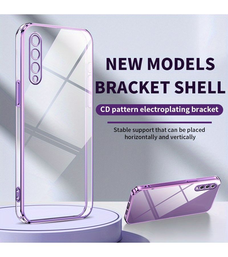 Transparent Easy Phone Case For Huawei Y9s Purple Plated - Image 4