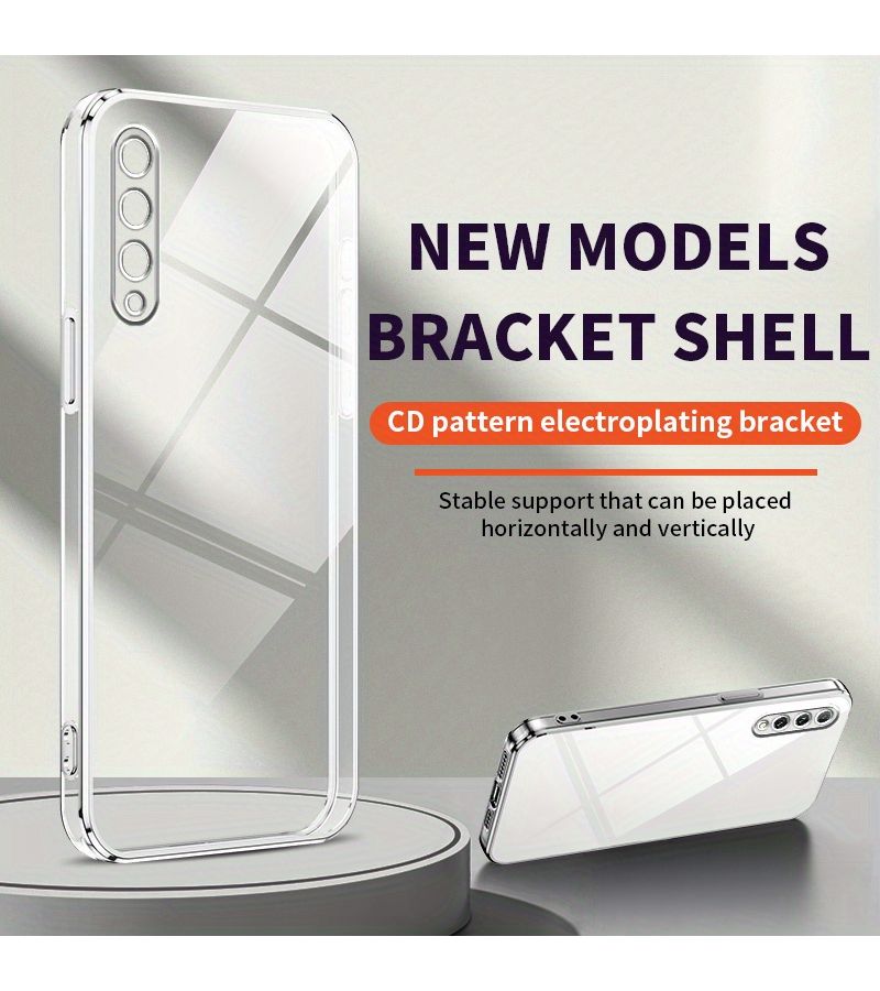 Transparent Easy Phone Case For Huawei Y9s Purple Plated - Image 5