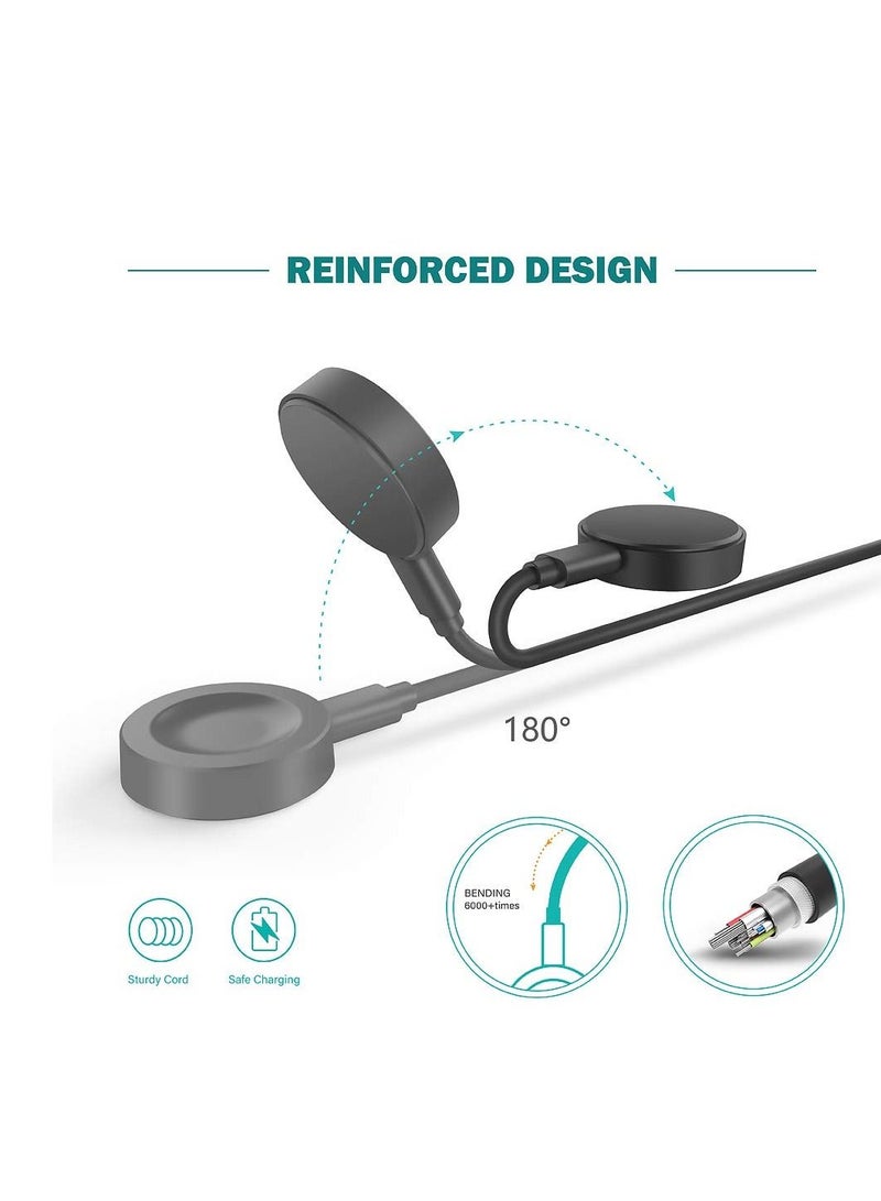 Charging Cable Compatible with Huawei Watch GT4/Watch 4 Pro/Fit4/Fit4 Pro/GT2 PRO/GT2 ECG/Watch Ultimate/Watchs GT3 SE Magnetic USB Charging Cable 100cm Smartwatch Accessories (Black) - Image 3