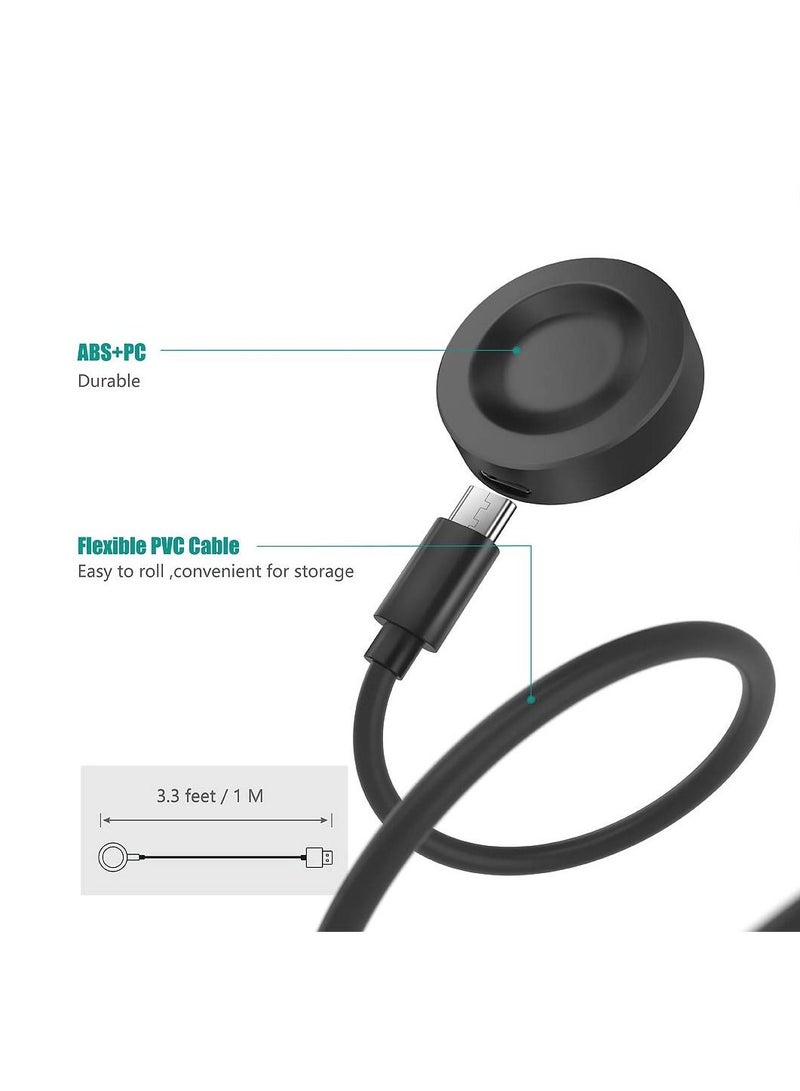 Charging Cable Compatible with Huawei Watch GT4/Watch 4 Pro/Fit4/Fit4 Pro/GT2 PRO/GT2 ECG/Watch Ultimate/Watchs GT3 SE Magnetic USB Charging Cable 100cm Smartwatch Accessories (Black) - Image 5