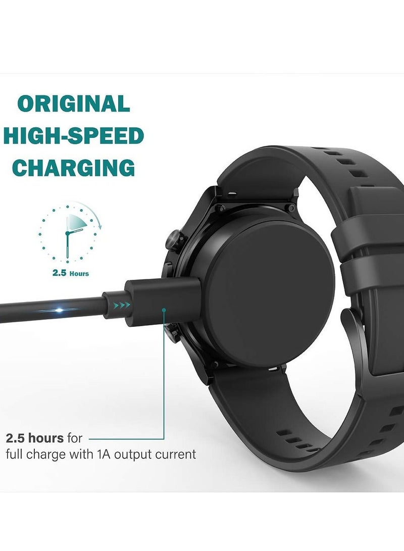 Charging Cable Compatible with Huawei Watch GT4/Watch 4 Pro/Fit4/Fit4 Pro/GT2 PRO/GT2 ECG/Watch Ultimate/Watchs GT3 SE Magnetic USB Charging Cable 100cm Smartwatch Accessories (Black) - Image 4