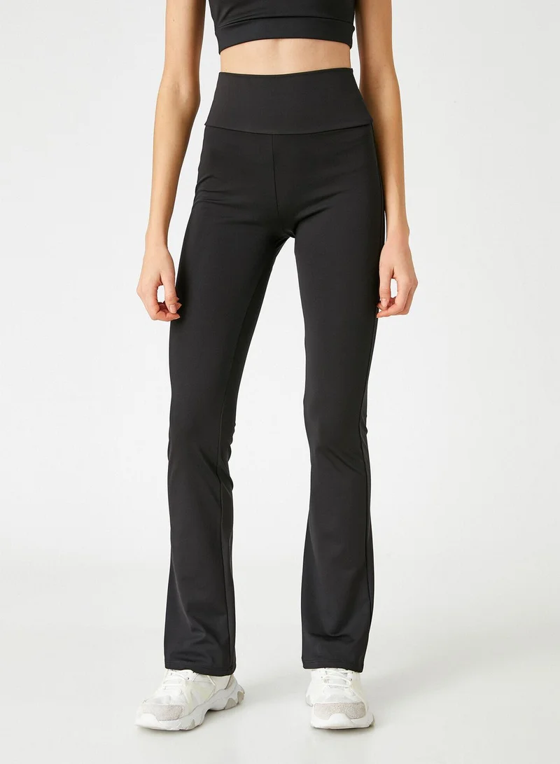 KOTON High Rise Wide Leg Sweatpants