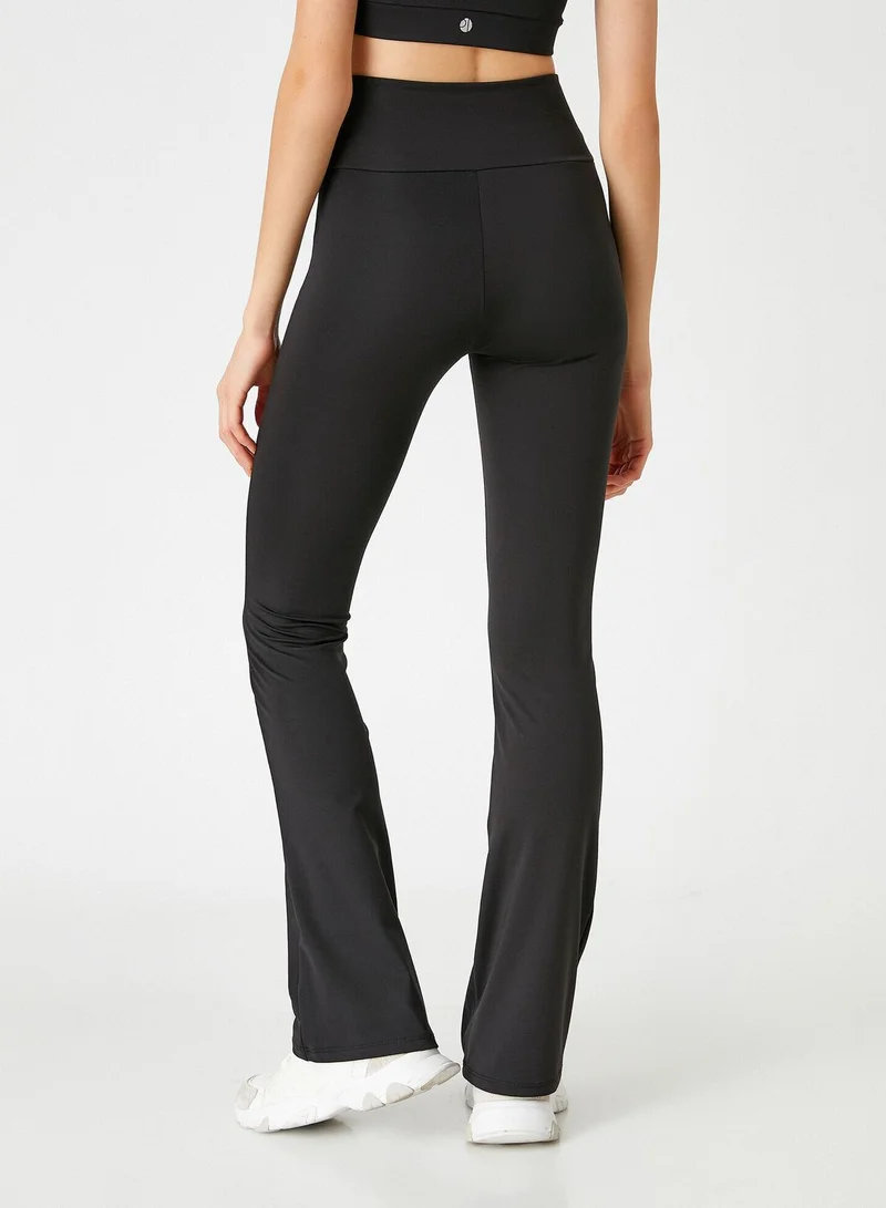 KOTON High Rise Wide Leg Sweatpants
