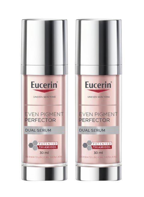 Pack Of 2 Even Pigment Perfector Dual Face Serum Cream, Reduces Pigment Spots Suitable For All Skin Types 30ml