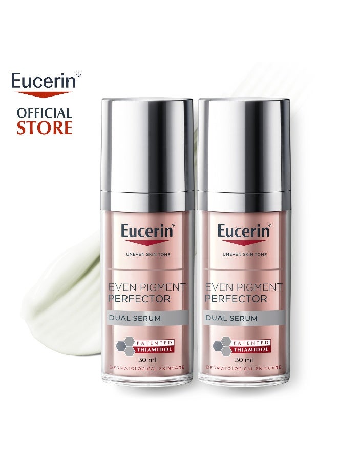 Eucerin Pack Of 2 Even Pigment Perfector Dual Face Serum Cream, Reduces Pigment Spots Suitable For All Skin Types 30ml - Image 1