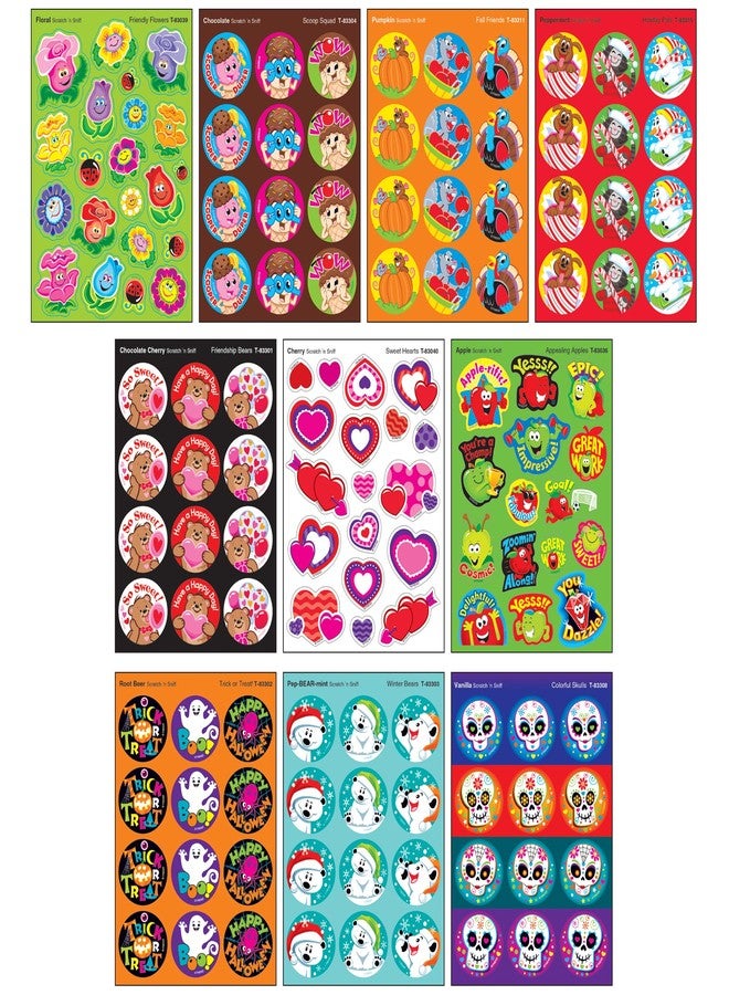 Trend All Year Cheer Stinky Stickers Variety Pack by TREND Enterprises, Inc.; 336 ct.; 70 Designs, 8 scents - Image 3