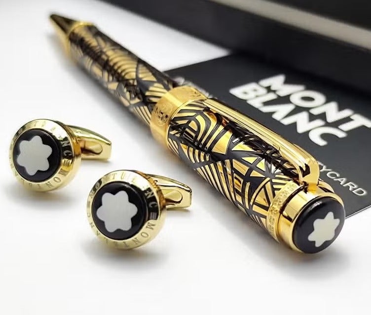 First-class pen and cufflinks
