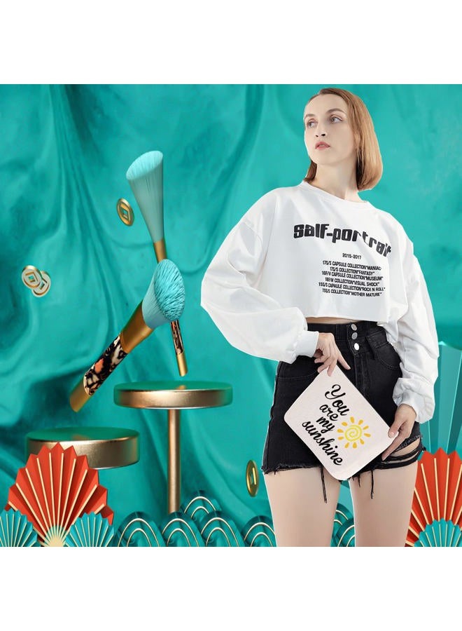 LEVLO Sunshine Makeup Bag You Are My Sunshine Makeup Bag Sunshine Zipper Bag Gift For Her (You are my sunshine) - Image 5