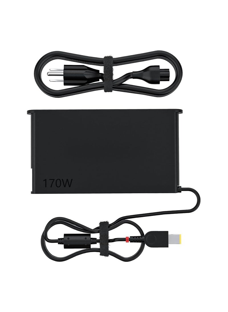 Generic - 170W Power Adapter for Lenovo ThinkPad P16V, Y7000P, Y9000K, P70, P73 – Compatible with 20V 8.5A 170W, 11mm Square Tip - Image 1