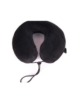 Generic Neck Travel Pillow U Free Size German Memory Foam Travel Pillow (Free Size, Black)  - Image 1
