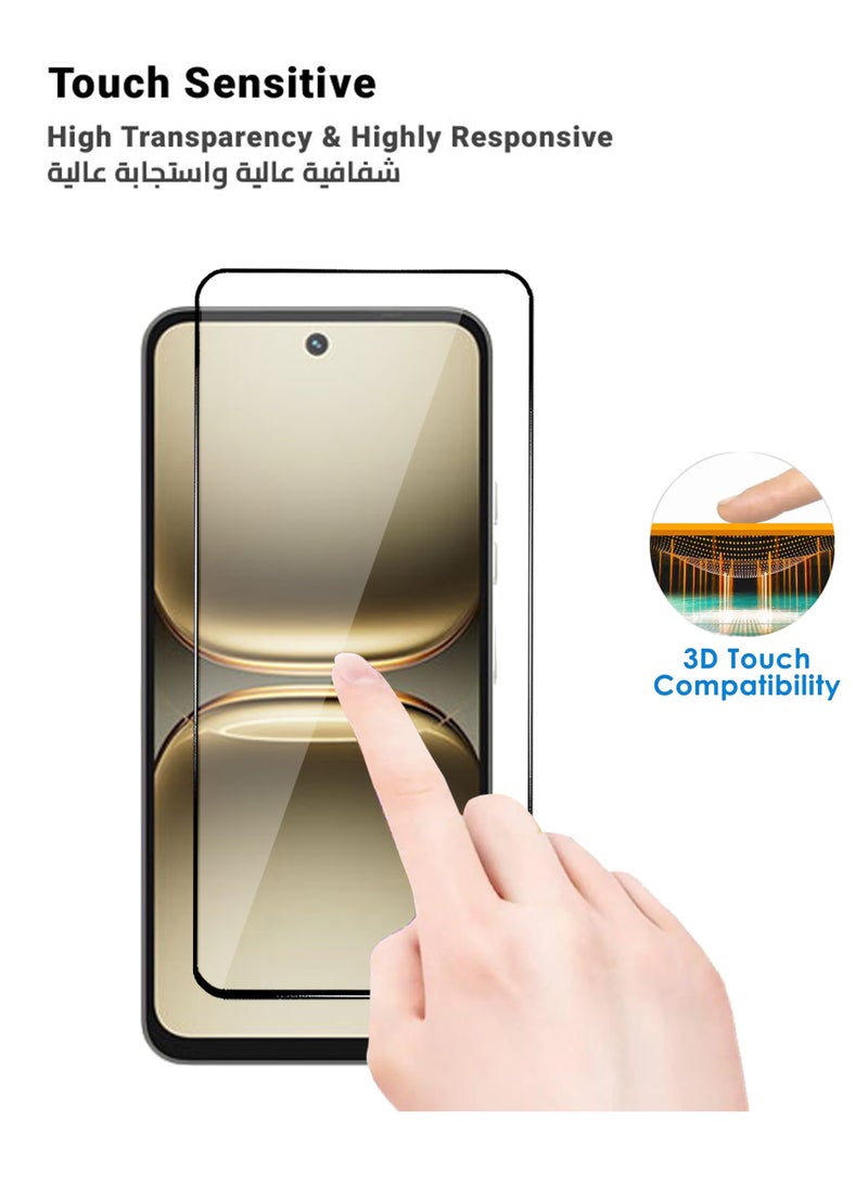 Tecno Spark Go 2 Screen Protector - Premium Full Screen Tempered Glass For Tecno Spark Go 2, High Transparency, Delicate Touch, Anti-Explosion, Smooth Arc Edges, Easy Installation - Image 3