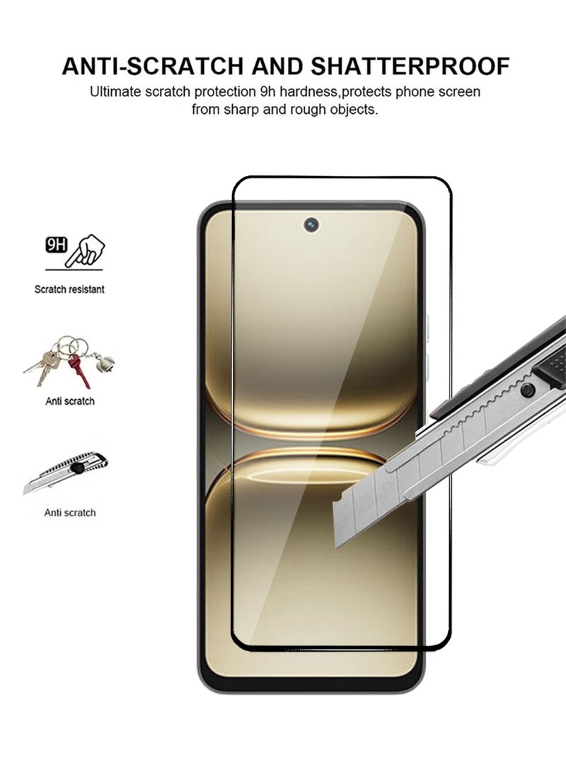 Tecno Spark Go 2 Screen Protector - Premium Full Screen Tempered Glass For Tecno Spark Go 2, High Transparency, Delicate Touch, Anti-Explosion, Smooth Arc Edges, Easy Installation - Image 2