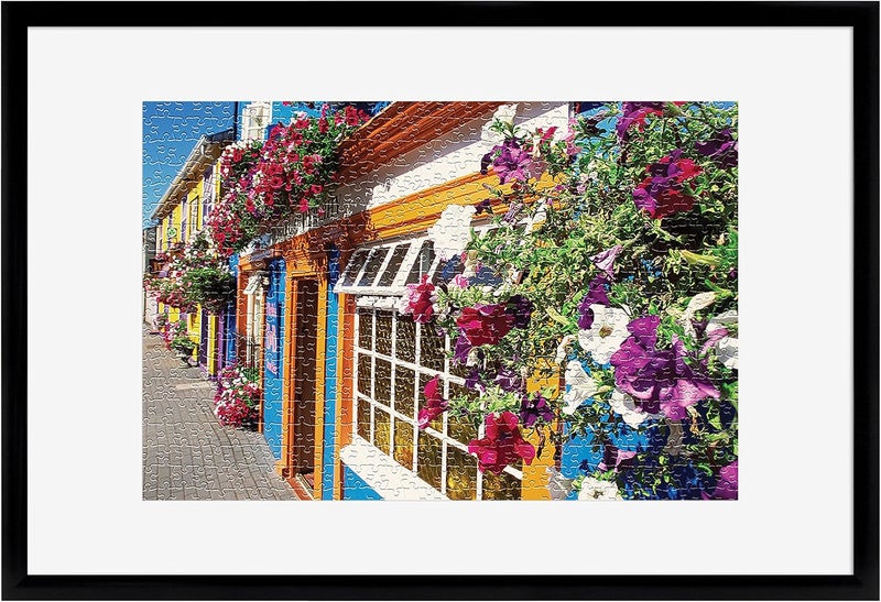 MCS 20x30 Puzzle Frame for Finished Puzzles, Black Vertical & Horizontal Wall-Mounted Large Picture Display for Preservation (1-Pack) - Image 1