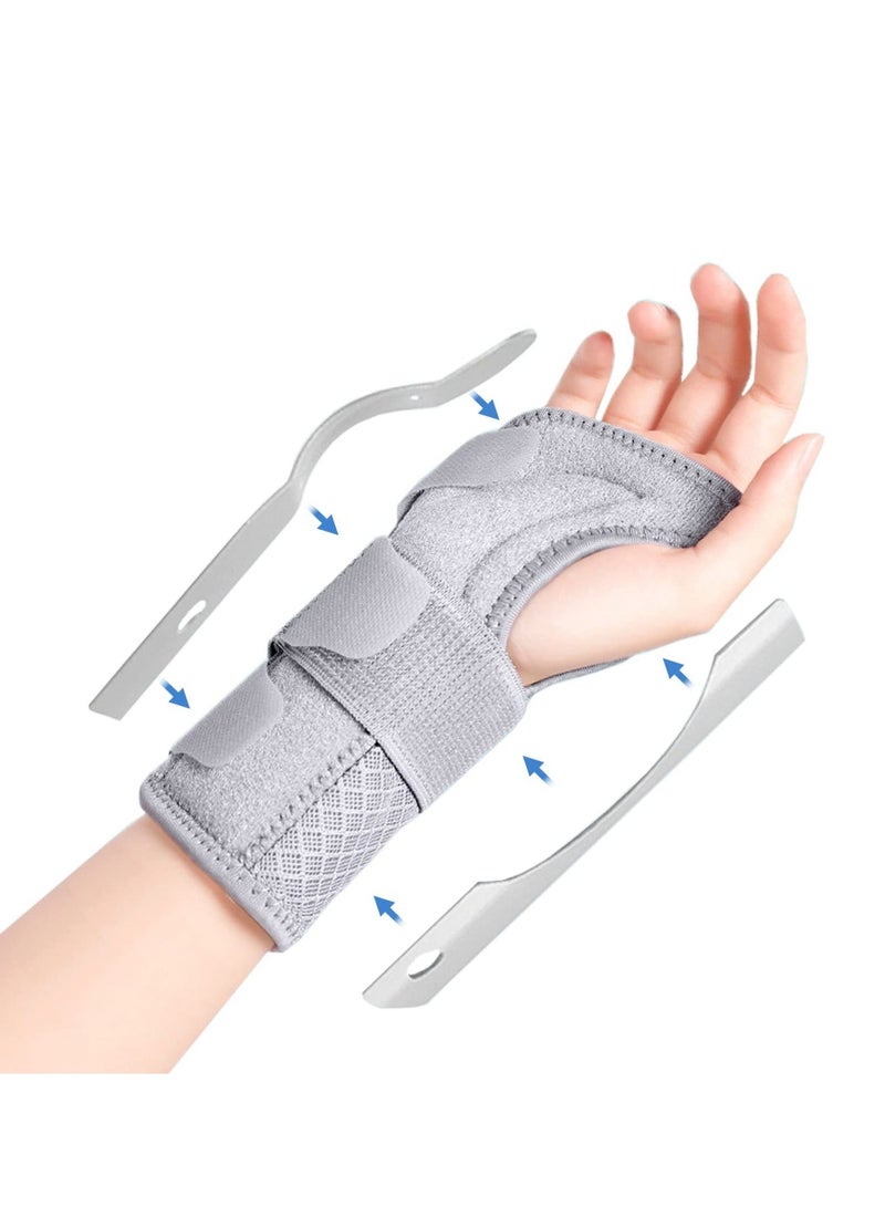 دعامة معصم قابلة للتعديل لمتلازمة النفق الرسغي لتخفيف الألم ودعم التهاب المفاصل والتهاب الأوتار، مقاس متوسط، تناسب اليد اليمنى - Image 1