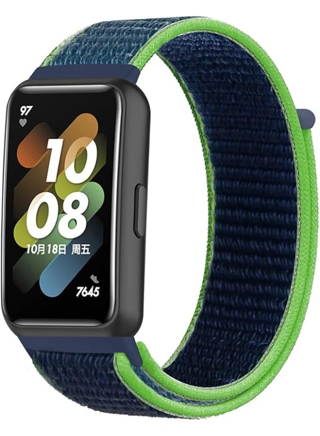 سوار حلقي من النايلون متوافق مع هواوي باند 8/9/10 - سوار بديل ناعم وقابل للتعديل وجيد التهوية - Image 2