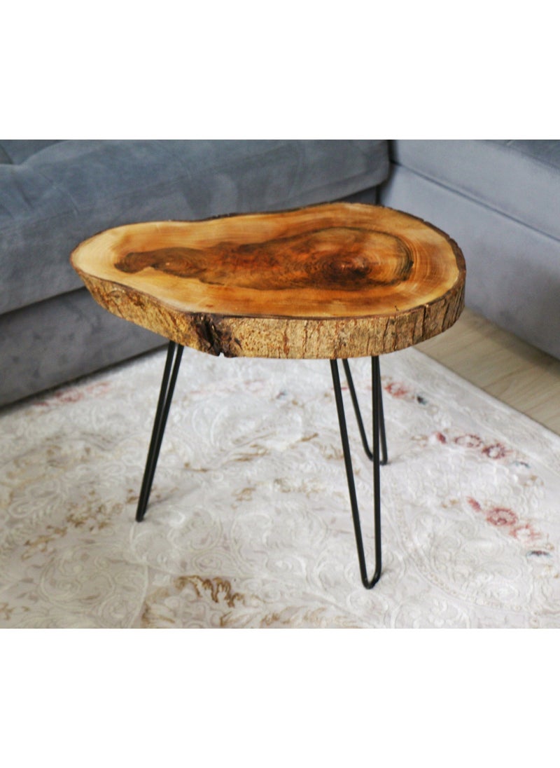 Egypt Antiques Side table, handmade from natural wood, 100% natural colors from the heart of the tree  - Image 1