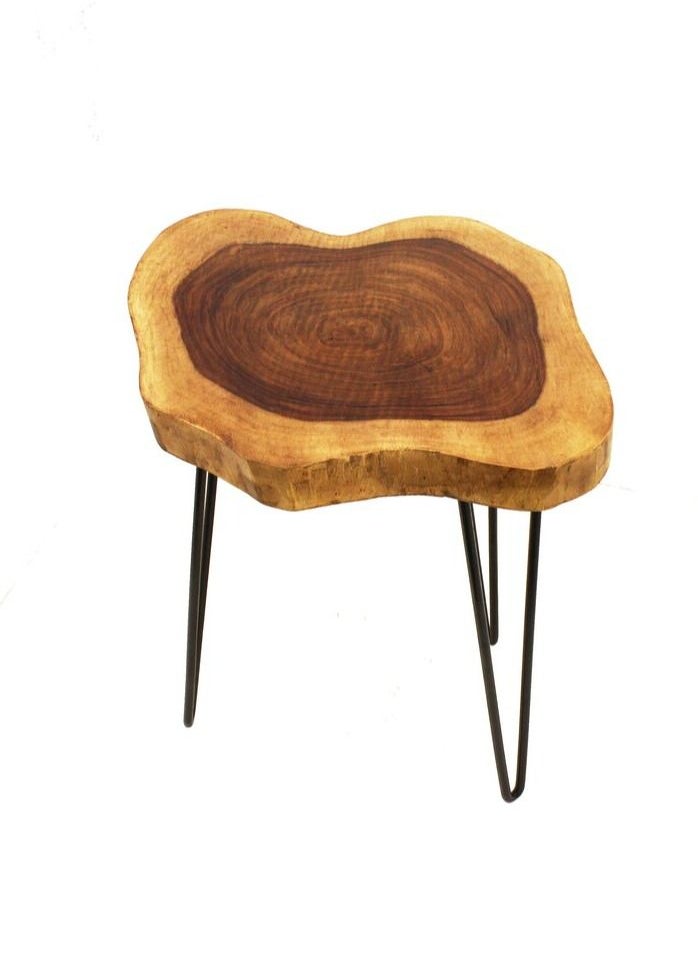 Egypt Antiques Side table, handmade from natural wood, 100% natural colors from the heart of the tree  - Image 3